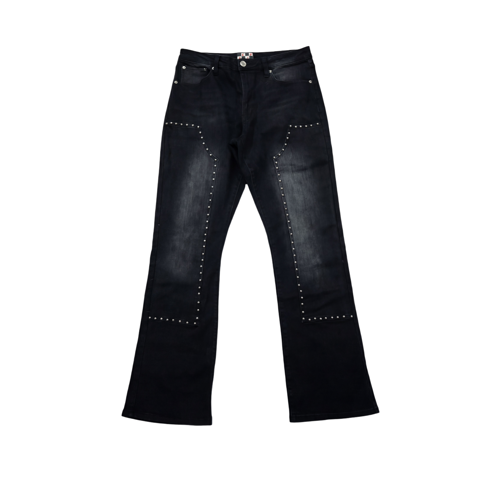 Studded Flare Carpenters (Black)