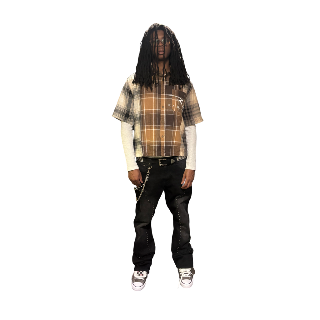 Radregency Patchwork Flannel (Brown)